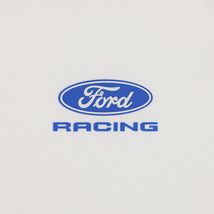 Ford Racing logo on a light gray background