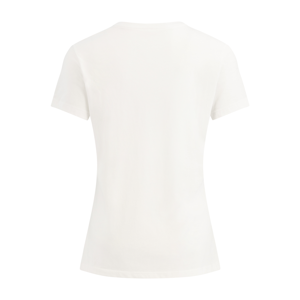 White t-shirt on a white background