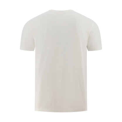 White t-shirt on a white background