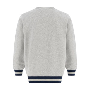 back of a gray varsity Ford crewneck sweatshirt