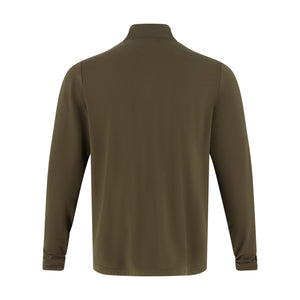 Green ford bronco quarter zip on a white background