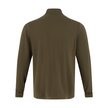 Green ford bronco quarter zip on a white background
