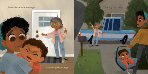pages inside the Ford goodnight truck children's book