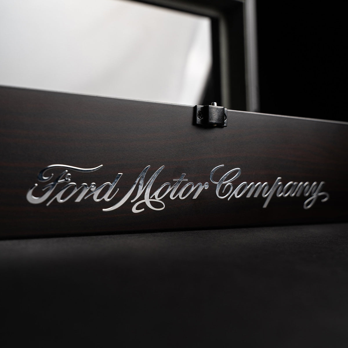 Ford Motor Company logo on a display box 
