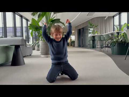 boy demoing baghera ford mustang push toy cars in different colors in a modern space