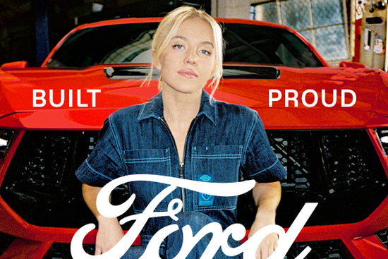 Ford Oval 18 W Chrome Sign- Official Ford Merchandise