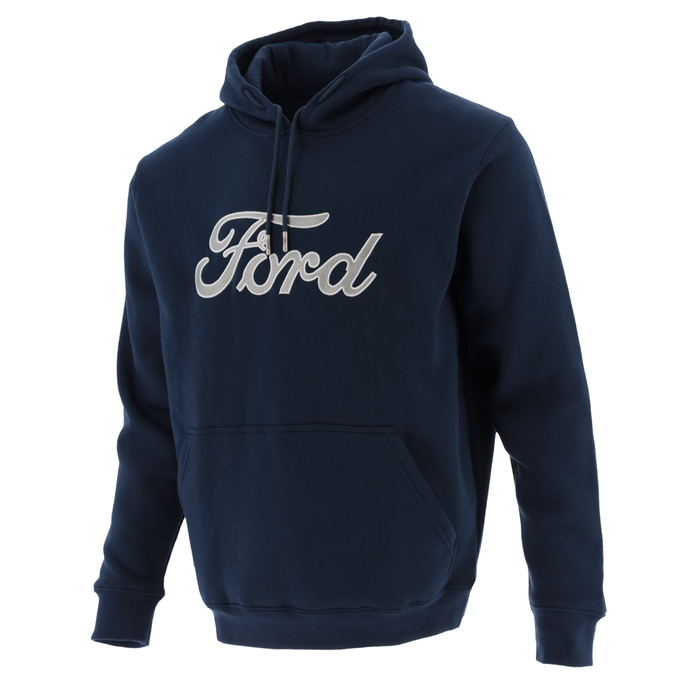 Ford Men's Script Embroidered Hooded Pullover Fleece- Official