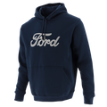 Ford Men's Script Embroidered Hooded Pullover Fleece