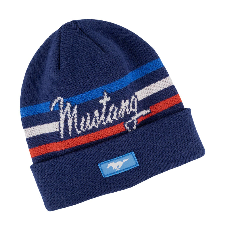 Ford Mustang Stripe Knit Merchandise Official Hat- Ford