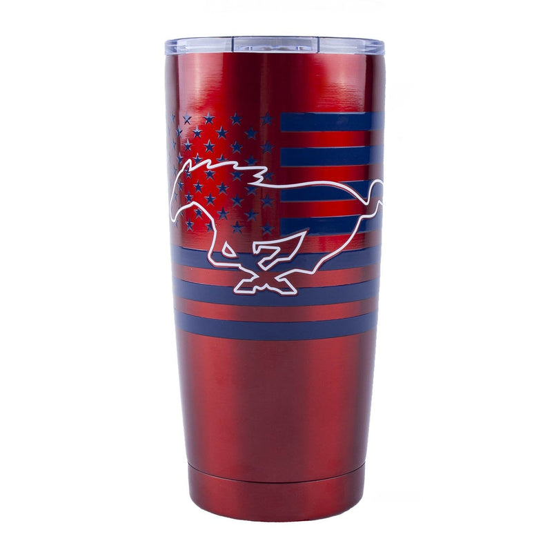 Ford  Mustang Pony Flag Red Stainless Tumbler