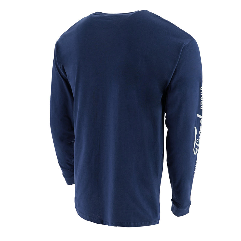 Built Ford Proud Men's Long Sleeve Tee - Back View