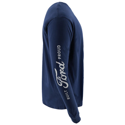 Built Ford Proud Men's Long Sleeve Tee - Logo side view