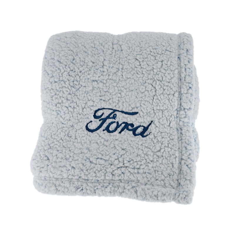 Ford Script Sherpa Blanket