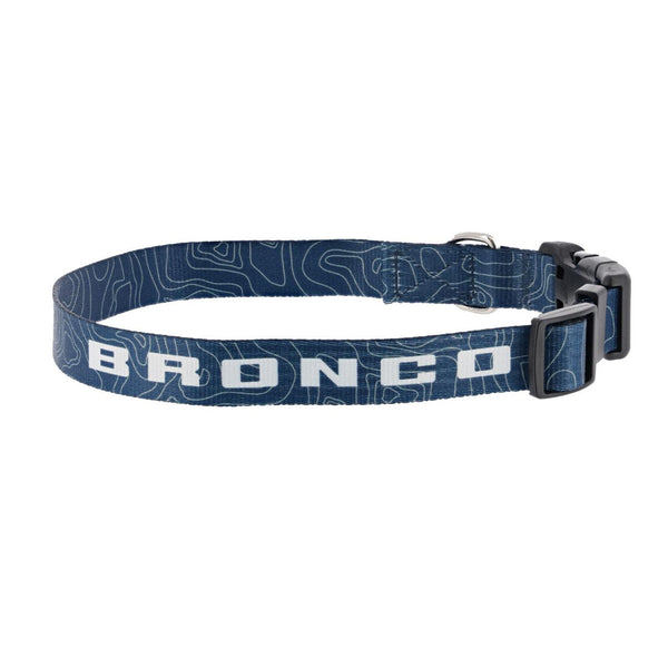 Ford Bronco Topographical Dog Collar