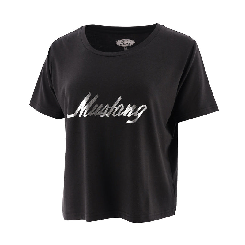 Ford Mustang Women's Foil Script T-Shirt