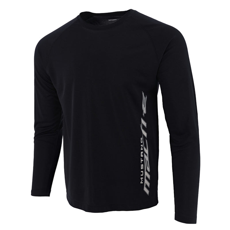 Ford Mustang Mach-E Men's Performance Long Sleeve Shirt - Front View
