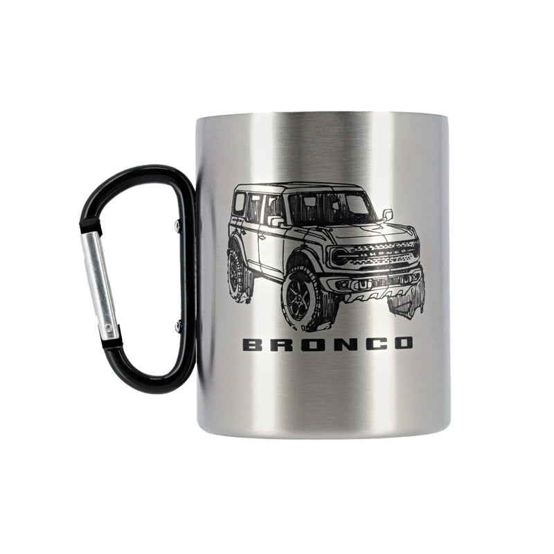Ford Bronco One Color Vintage Mountain Carabiner Handle Stainless Mug