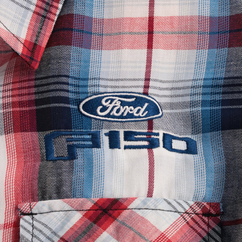 Ford Trucks Men's F-150 Plaid Button Up Shirt