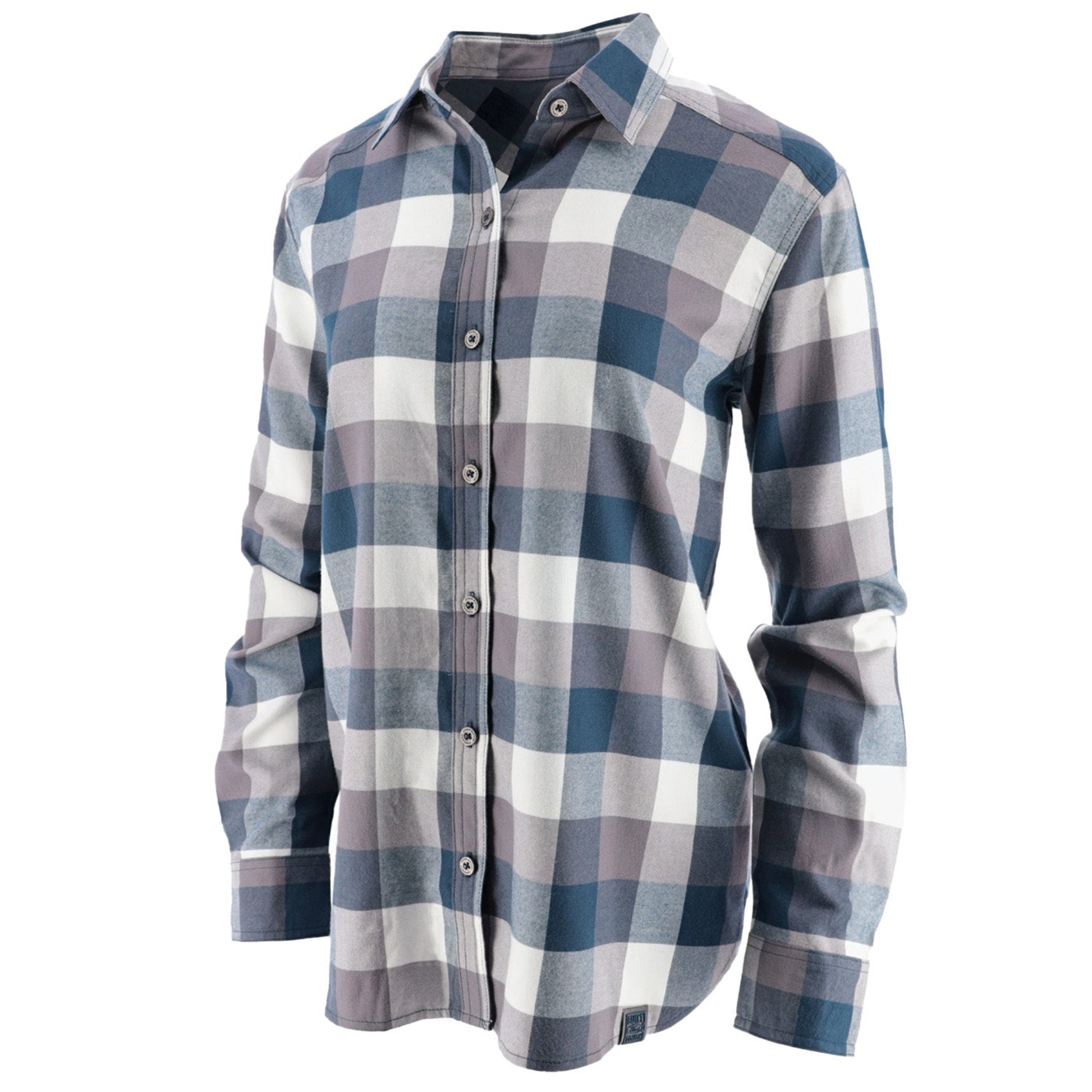 Ford Trucks Women's Built Ford Tough Button Up Plaid Shirt