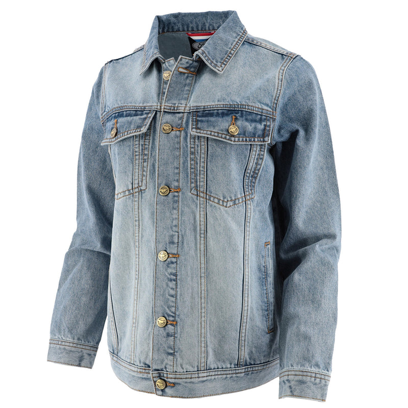 Ford Mustang Women\'s Denim Jacket- Official Merchandise Ford