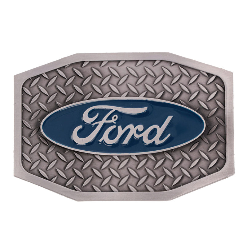 Ford Trucks Men's Logo Diamond Plate Belt Buckle