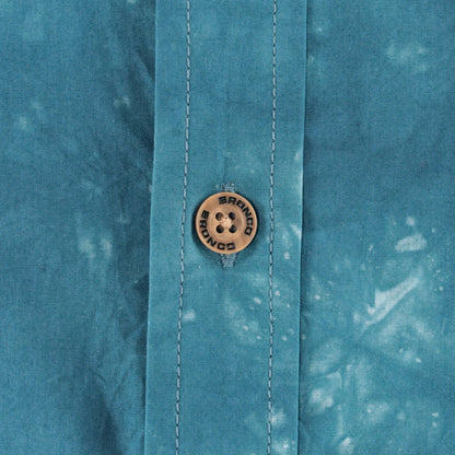 Ford Bronco Men's Tonal Wash Camp Shirt - Close Up