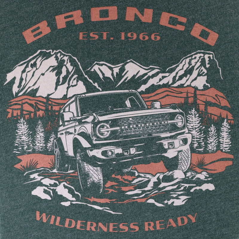 Ford Bronco Men's Wilderness Ready T-Shirt - Close Up