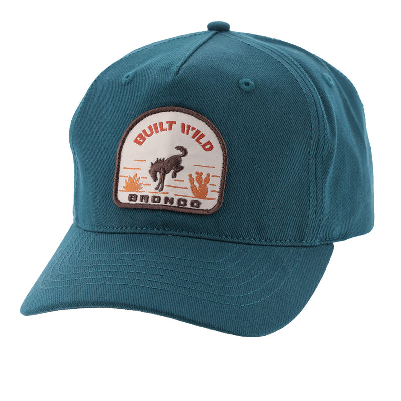 Ford Bronco Built Wild Relaxed Washed Canvas Hat - Front View