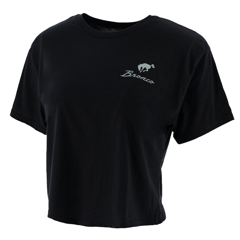 Ford Bronco Women's Relaxed Crop T-Shirt - Front View