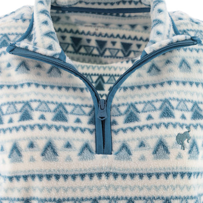 Ford Bronco Women's 1/4 Zip Brushed Fleece - Close Up