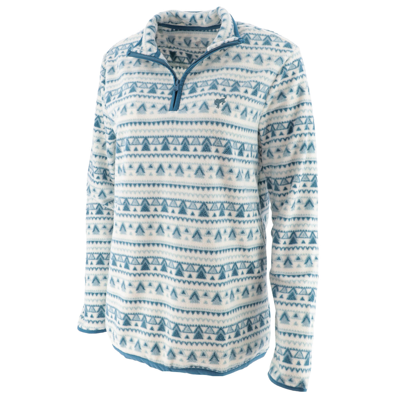 Ford Bronco Women's 1/4 Zip Brushed Fleece - Front View