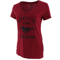 Ford Mustang Women's Vintage Logo V-Neck T-Shirt - Front View