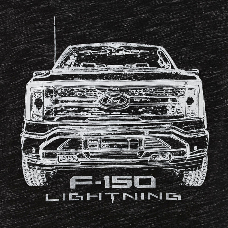 Ford Lightning Women's Space-Dye T-Shirt - Close Up