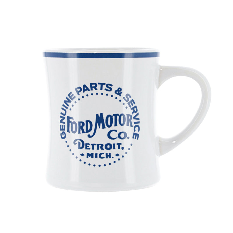 Ford Genuine Parts Vintage Diner Mug - Front View