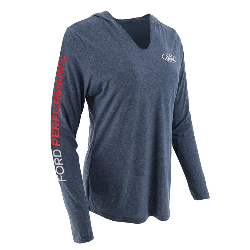 Ford Performance Women's Long Sleeve Hooded Pullover - Front View