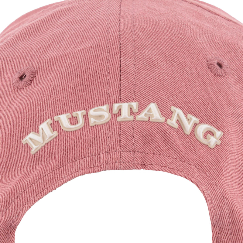 Ford Mustang Pony Women's Pink Logo Hat - Close Up