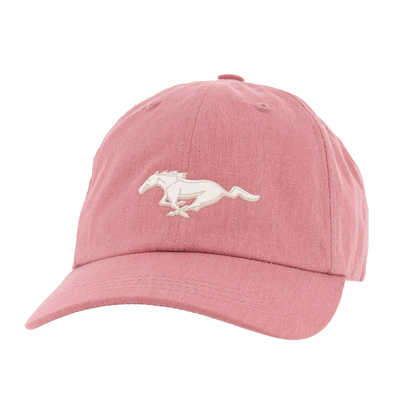 Ford Mustang Pony Women's Pink Logo Hat - Front View