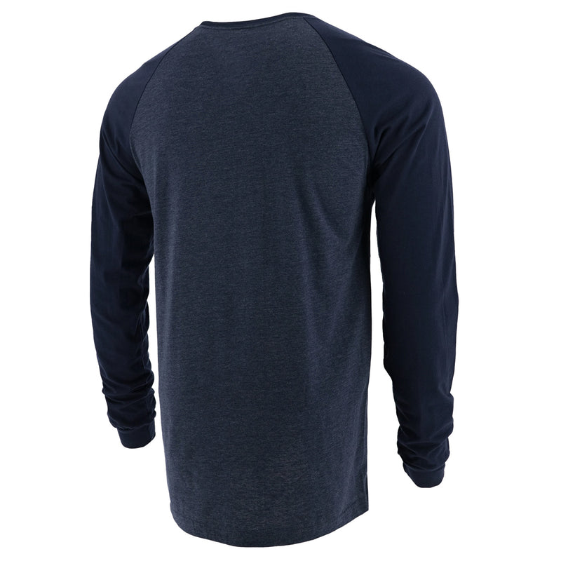 Ford V8 Men's Raglan Long Sleeve T-Shirt - Back View