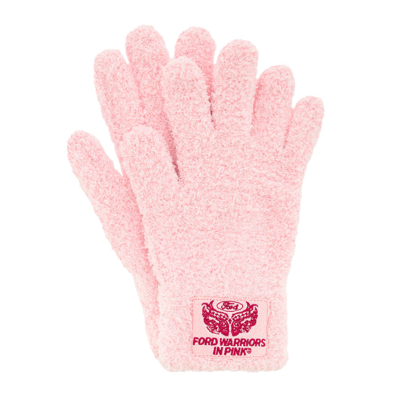 Ford Warriors in Pink Chenille Gloves