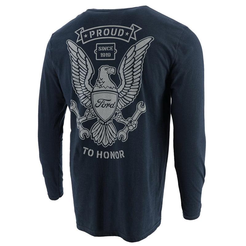 Ford Proud to Honor Men's Eagle Long Sleeve T-Shirt