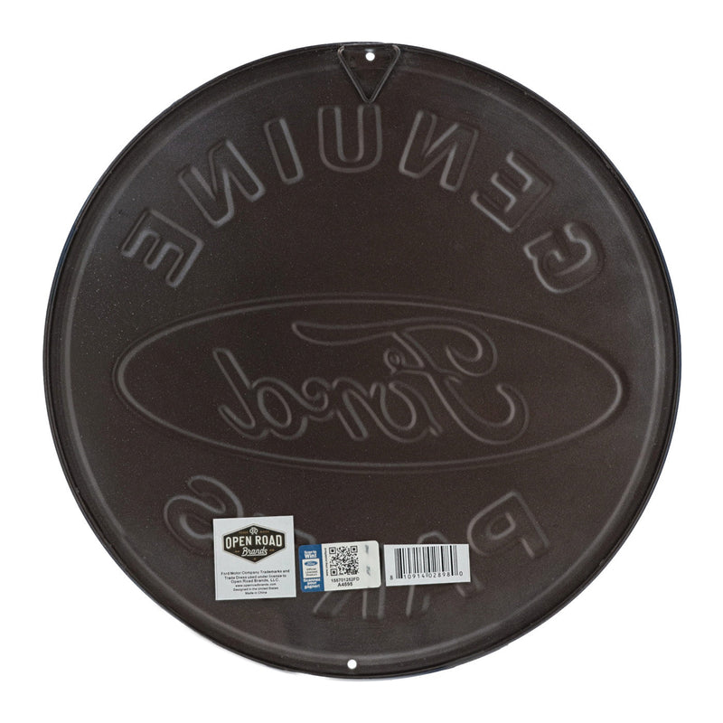 Ford Genuine Parts Round Embossed Tin Sign